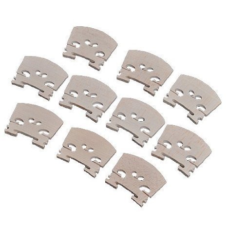 UCTOP STORE 10 Pcs Full Size 4/4 Violin Maple Bridge Violin Parts