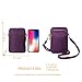 HAIDEXI Small Crossbody Bags Cell Phone Purse Smartphone Wallet For Women (A-PURPLE)