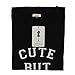 YITAN Letter Print Short Sleeve O Neck Women T Shirt Top Black Small