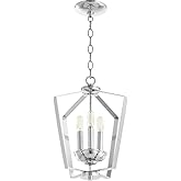 Quorum 894-3-14 Transitional Three Light Entry Pendant in Chrome Finish,
