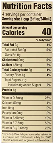 365 BY WHOLE FOODS MARKET, ORGANIC UNSWEETENED VANILLA ALMOND MILK, 32 FL OZ