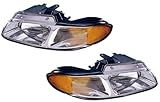QP D110C/D-b Plymouth Voyager Passenger/Driver Lamp Assembly Headlight 2-pc Pair