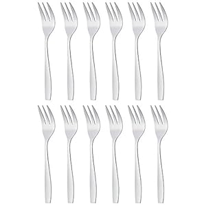 GRÄWE®, serie Königstein, taartvorkjes, roestvrij staal, 12 stuks