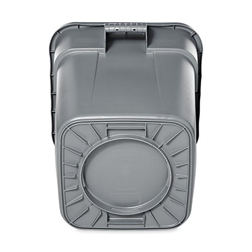 Rubbermaid Commercial FG352600GRAY LLDPE Square Brute 28-Gallon Trash Can without Lid, Gray