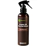 Argan Oil Hair Protector 100% Organic Spray, -8 Oz- Protects & Heals Hair from Heat, Flat Iron, Blow Dryer, By Premium Nature