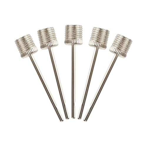 EVEREST FITNESS Inflation Ball Pump Needles, valve needles for a ball pump in a set of 5 with screw thread