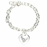 NFL Houston Texans Heart-Charm Bracelet