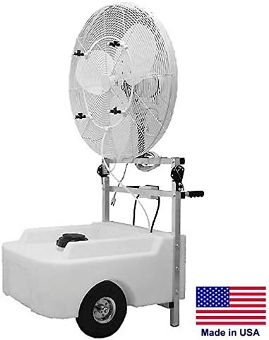 Misting Fan Commercial - Cart Mounted - 24" - 5580 Cfm - 115V - 1/3 Hp - Ul