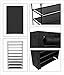 Homebi 9-Tier Shoe Rack Wide Shoe Tower Closet Shoes Storage Cabinet Portable Boot Organizer Hold 36 to 45 Pairs of Shoes with Non-Woven Fabric Cover and 9 Durable Shelves (Black)