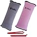 Seat Belt Pillow for Kids by Cuddles | Child Seatbelt Shoulder Pad Cover for Booster & Car Seat Accessories| Toddler Safety Strap Head & Neck Support Travel Cushion, Washable Headrest Pink Gray Girl