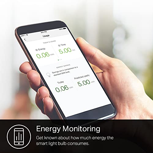 Kasa Smart Light Bulb KL110, LED Wi-Fi smart bulb works with Alexa and Google Home, A19 Dimmable, 2.4Ghz, No Hub Required, 800LM Soft White (2700K), 9W (60W Equivalent) - View 12