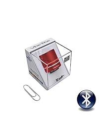 Vibe Tribe   Troll Mini Ruby rojo: El Ultracompact vibración altavoz, 3 W, con Bluetooth y manos libres.