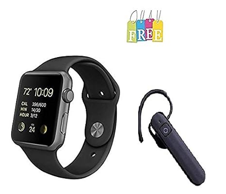 black bluetooth smart watch
