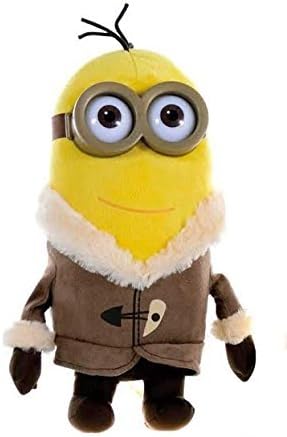 KEVIN MINION VILLAGE (CON ABRIGO) PELUCHE OJOS DE PLÁSTICO. CALIDAD SUPER SOFT - 30 CM. PELÍCULA 2015 \
