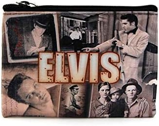 Elvis Presley Small Makeup Bag (Peach)