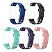 Letsfit Replacement Bands for Fitness Tracker ID132 ColorHR，Adjustable Replacement Straps, Replacment Accessory Bands(Black, Blue, Green, Pink, Purple)