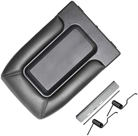 Autodayplus Center Console Lid Cover For 99-07 Silverado, Sierra, Yukon – Dark Grey Leather