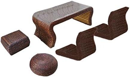 Sungao Natural Bamboo - Rattan Wicker Desk and Chair Set/Table and Chair Suite/Settee / Seater/Couch / Chair/Coffee Table/Tea Table/Teapoy / Side Table/end Table