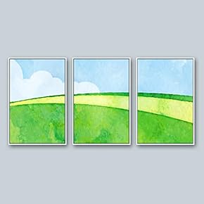 3 Piece Framed Canvas Wall Art for Living Room, Bedroom Scenery Theme Canvas Prints for Home Decoration Ready to Hang - 16"x24"x3 Panels