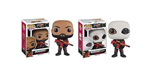 Funko Pop Heroes Suicide Squad: Deadshot And Masked Deadshot Toy Action Figure - 2 Piece Bundle