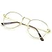 PenSee Oval Classic Retro Metal Frame Clear Lens Round Circle Eye Glasses