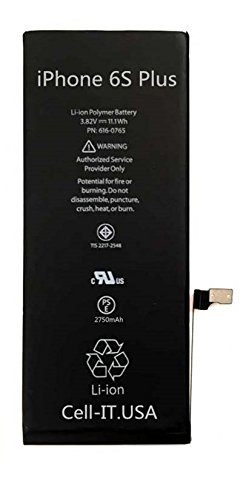 Iphone 6S PLUS battery replacement : brand new zero cycle 3.80V 2750mAh 10.45Wh Li-ion A1634 A1687 A1699 (AT&amp;T/T-Mobile/Sprint/Verizon) GSM CDMA