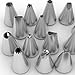 25-Piece Cake Decorating Kit Includes Reusable 15in Silicone Pastry Bag with Coupler and 21 Stainless Steel Icing Tips in a Storage Case