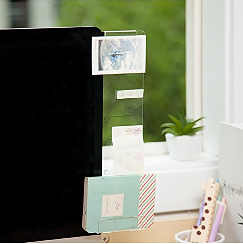 Foster Post-It Compatible Notes Holder Memo Board for Monitors (Clip & Hold, Right)