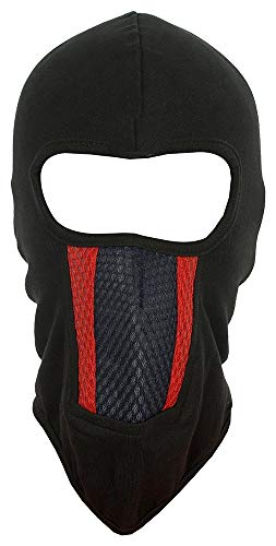 H-Store Unisex Lycra Face Mask (hstoreblueredfacemask, Black)