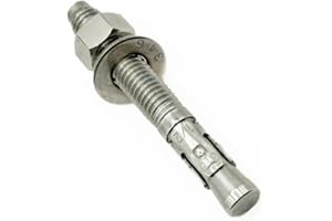 MIGHTY FASTENERS Premium 316 Stainless Steel Wedge Anchor, 3/8"-16 X 4 – Heavy Duty Corrosion Resistant Fastener for Concrete and Masonry Applications 5 Pack