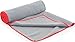 ProsourceFit Arida Yoga Mat Towel Super-Absorbent Microfiber 68-inch x 24-inch for Hot, Bikram Yoga, Pilates, and Working Out (Red)