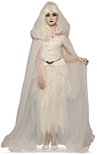 Rubie's Women's White Hooded Cape, Multicolor, One Size