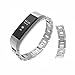 For Fitbit Alta Bands/Fitbit Alta hr, Wearlizer Metal Replacement Bands/Wristbands/Strap Assesories for Fitbit Alta Activity and Sleep Tracker, Decorate your Fitness Tracker Silver/Gold/RoseGold/Black