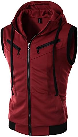 MILIMIEYIK Blouse Men Tops with Pocket, Mens Medieval Viking Pirate Sleeveless Shirts Banded Collar lace up Casual Tank top