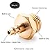 Heavy Duty RV and Camper Winterizing Blowout Plug Quick Connect Air Compressor | Easy Grip | Commercial Grade | Quick Connect Brass Fitting to Winterize Boats Motorhomes |Travel Trailers |Garden Hoses