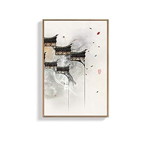 Framed for Living Room Bedroom Chinese Ink Painting for