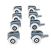 Create idea 8 Pcs Single Shower Door Roller Runners 25mm Upper Bottom Wheels Set