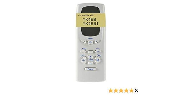 Amazon Com Replacement For Ge Air Conditioner Remote Control Yk4eb1 Works For Aeh18dv Aeh18dvl1 Ael05lv Ael05lvw1 Ael06lv Ael06lvq1 Ael06lvw1 Ael08lv Ael08lvw1 Ael10av Ael10avh1 Ael12av Ael12avh1 Ael14av Home Kitchen