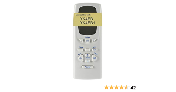 Amazon Com Replacement For Ge Air Conditioner Remote Control Yk4eb1 Works For Aeq12dps1 Aeq12dq Aeq12dqw1 Aeq25dp Aeq25dpl1 Aew05lp Aew05lpg1 Aew05lpl1 Aew05lpq1 Aew05lpw1 Aew05lq Aew05lqg1 Home Kitchen