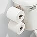 InterDesign Classico Bathroom Over Tank 2 Roll Toilet Paper Holder – Double Roll Tissue Paper Storage - Satin