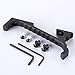Krarp Mlok Picatinny Rail Accessories - Keymod Picatinny Rail Section Attachment,Aluminum Bi-Directional Stop fit M-Lok Key Mod System (Black)