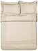 Amazon Brand – Pinzon 400-Thread-Count Egyptian Cotton Sateen Duvet And Sham Set - Full or Queen, Parchment