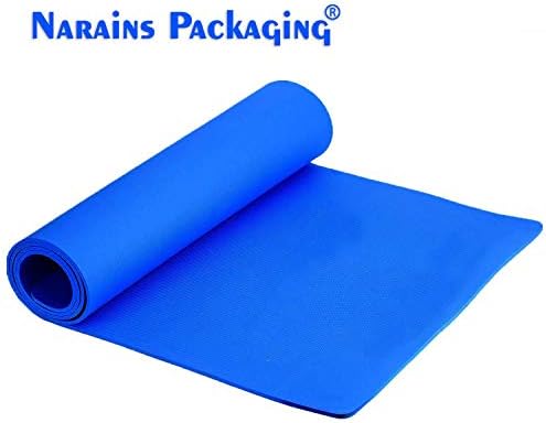 Narains Packaging Yoga Mat with Cover Bag Extra Large Non-Slip, Moisture-Resistant, and Cushioned Yoga, Gym Mat Fitness Mat & Floor Exercise mat for Men & Women