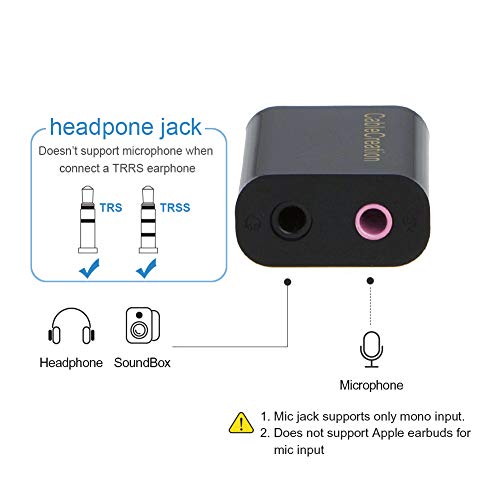 2 CableCreation+Adapter+External+Headset+Microphone