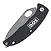 SOG Specialty Knives & Tools SP53-CP Slipzilla Knife with Straight Edge Folding 3.2-Inch Steel Drop Point Blade with G10 Handle, Hardcase Black Finish