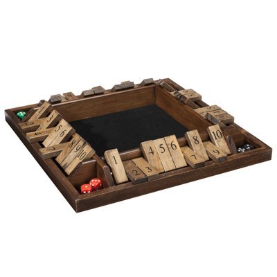 WE Games 4-Player Shut the Box