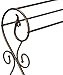 King's Brand Antique Style Pewter Finish Towel Rack Stand