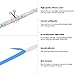 Strip Lights White, Tenmiro Touch Dimmable Control LED Waterproof Light Strips,12V UL Power Adapter 16.4 ft/5m 300 Unit SMD 2835 LED,6000K Daylight White Cabinet Bathroom Party Light