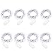 Qedertek 8 PCS 20 LED Fairy Lights, 7.2ft Battery Valentines LED String Lights, Waterproof Silver Wire DIY Romantic Mood Lights for Home, Wedding, Bedroom, Party and Holidays Decorations(Cool White)