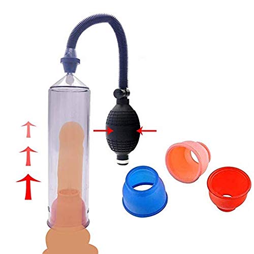 2019 Upgrated + Direction Manual XL Enlarge Massager-Man Pumps + Press Ball + 3 Sleeves for P-?nìs Up P-?nìs En-larg-ement Vacuum Pump P-?nìs Extender Male